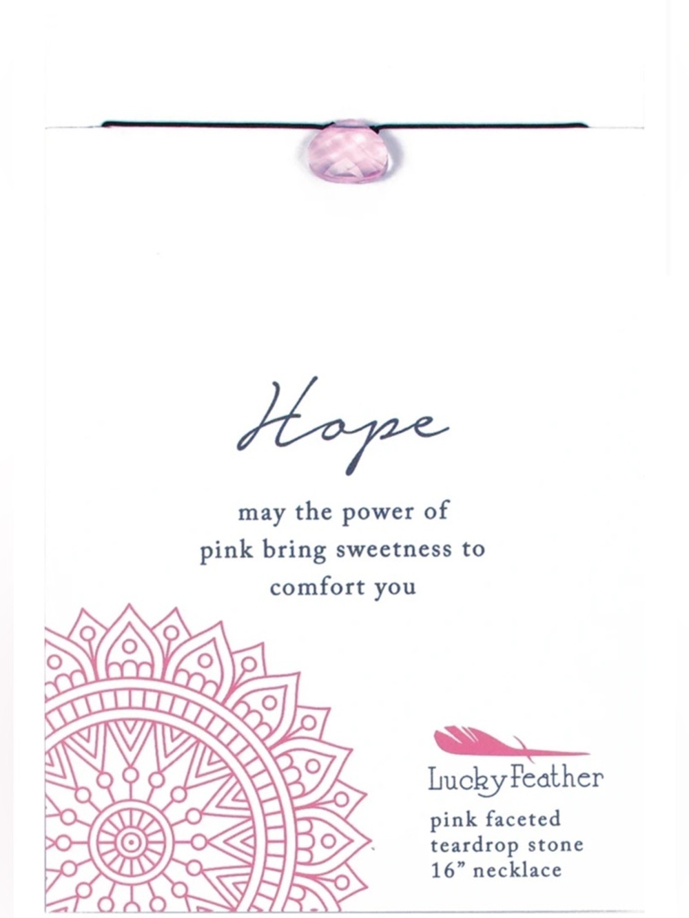 Color Power Necklace - Pink - Hope